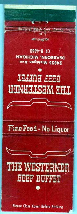 The Westerner - Matchbook (newer photo)